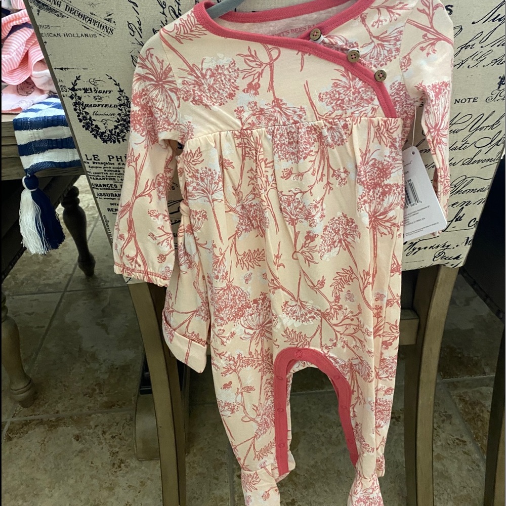 Burts bee baby footie